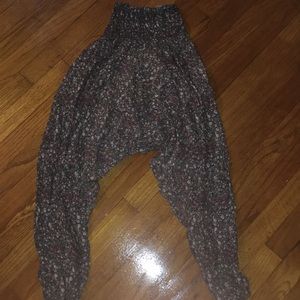 Floral Print Harem Pants